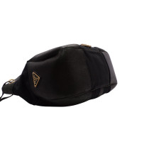 Prada Shopping Bag Pelle e Tessuto Nero