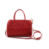 Miu Miu Bauletto Pelle Gauffré Rossa