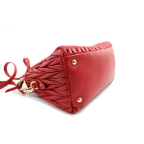 Miu Miu Bauletto Pelle Gauffré Rossa