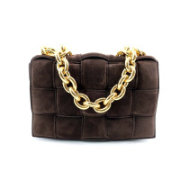 Bottega Veneta Cassette Padded Pelle Scamosciata Marrone