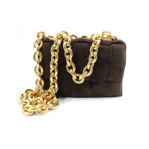 Bottega Veneta Cassette Padded Pelle Scamosciata Marrone