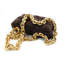 Bottega Veneta Cassette Padded Pelle Scamosciata Marrone