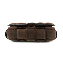 Bottega Veneta Cassette Padded Pelle Scamosciata Marrone
