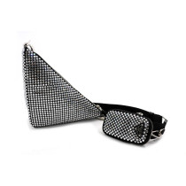 Prada Crystal Triangle Tela e Cristalli