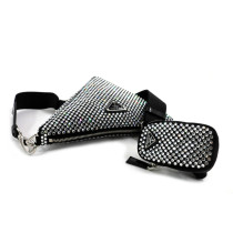 Prada Crystal Triangle Tela e Cristalli