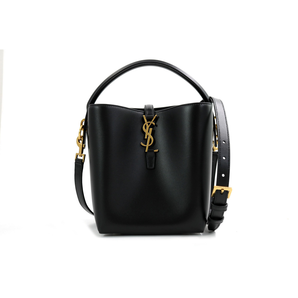 Saint Laurent Le 37 Small Pelle Lucida Nera