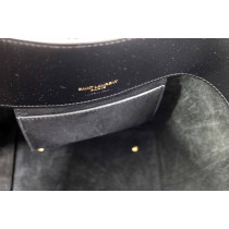 Saint Laurent Le 37 Small Pelle Lucida Nera