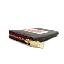 Fendi Portafoglio Fortune Tela Marrone