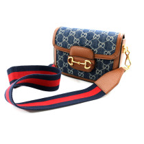 Gucci Horsebit 1955 Denim Blu
