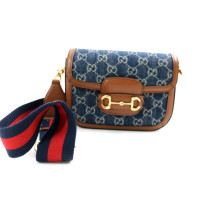 Gucci Horsebit 1955 Denim Blu