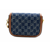 Gucci Horsebit 1955 Denim Blu