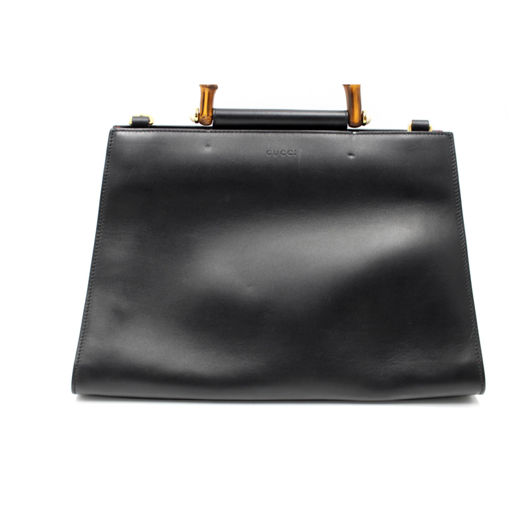 Gucci Bamboo Shopping Pelle Nera e Rossa