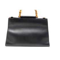 Gucci Bamboo Shopping Pelle Nera e Rossa