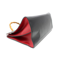 Gucci Bamboo Shopping Pelle Nera e Rossa