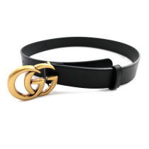 Gucci Cintura Marmont Pelle Nera