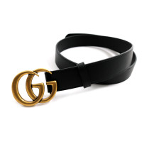 Gucci Cintura Marmont Pelle Nera