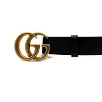 Gucci Cintura Marmont Pelle Nera