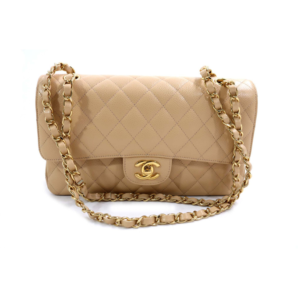 Chanel 2.55 Media Pelle Beige
