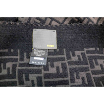 Fendi Sciarpa Lana e Rayon Nera