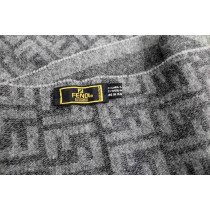 Fendi Sciarpa Lana Grigia