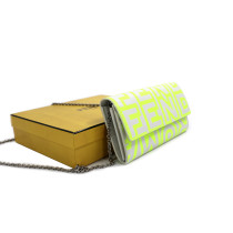 Fendi Woc By Marc Jacobs Pelle Bianco e Giallo Fluo