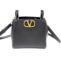 Valentino Double Handle Pelle Nera