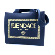 Fendace Shopping La Medusa Tote Bag Tessuto Nero