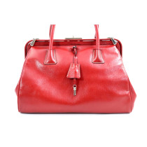Prada Frame Bauletto Pelle Rossa