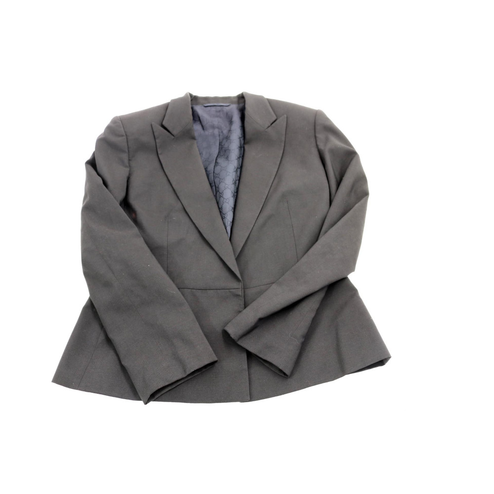 Gucci Tailleur Giacca e Gonna Lana e Seta Nera