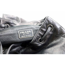 Prada Zaino Chain Strap Pelle Nera