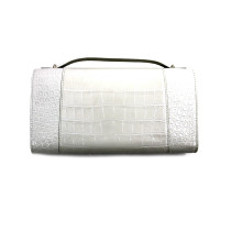 Balenciaga HourGlass Pochette Pelle Bianca