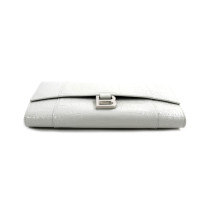 Balenciaga HourGlass Pochette Pelle Bianca