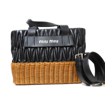 Miu Miu Matelassé Pelle Nera