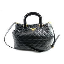 Prada Shopping Pelle Impunturata Nera