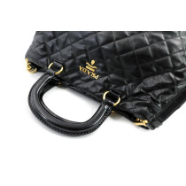 Prada Shopping Pelle Impunturata Nera