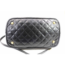 Prada Shopping Pelle Impunturata Nera