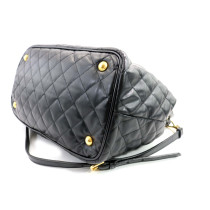 Prada Shopping Pelle Impunturata Nera