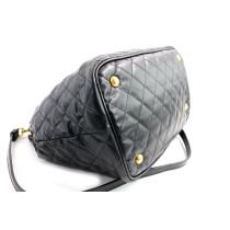 Prada Shopping Pelle Impunturata Nera