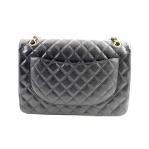 Chanel Classic Maxi Jumbo Black Caviar Leather
