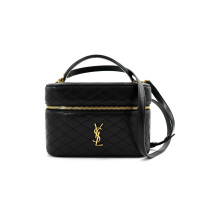 Saint Laurent Gaby Vanity Grande Pelle Nera
