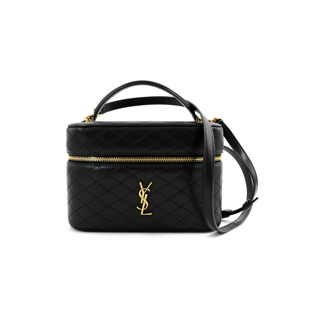 Saint Laurent Gaby Vanity Grande Pelle Nera