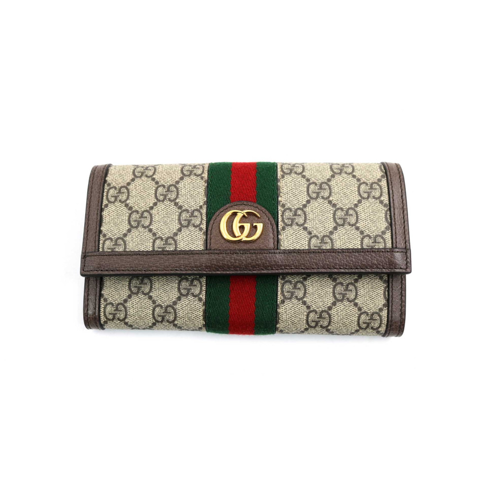 Gucci Portafoglio Ophidia GG Beige