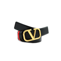 Valentino Cintura Pelle Nera e Rossa