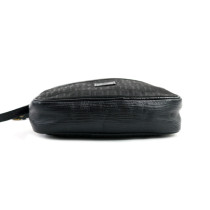 Fendi Tracolla Vintage Tela e Pelle Nera