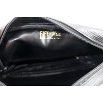 Fendi Tracolla Vintage Tela e Pelle Nera