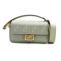 Fendi Baguette Tela Verde Acqua