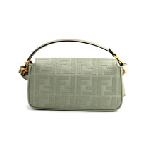 Fendi Baguette Tela Verde Acqua