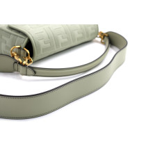 Fendi Baguette Tela Verde Acqua