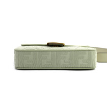 Fendi Baguette Tela Verde Acqua