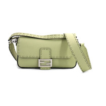 Fendi Baguette Selleria Pelle Salvia